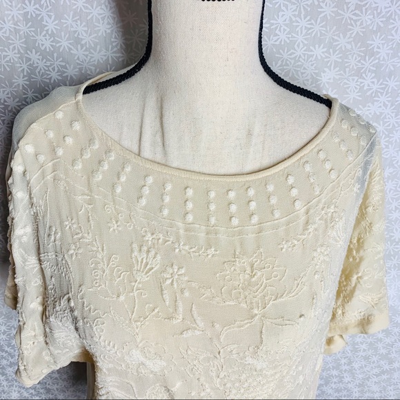 ZARA M floral and bird embroidered blouse top EUC - Picture 5 of 12